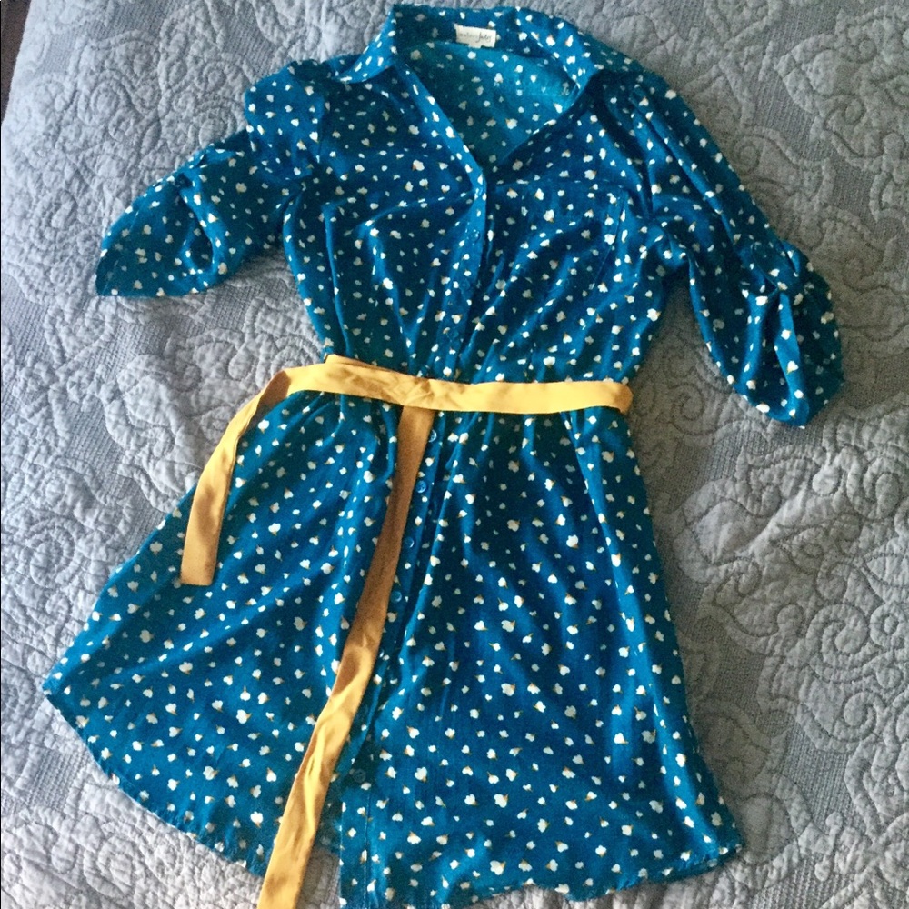 Maison Jules half-sleeve button down dress